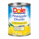 Dole Canned Fruit Pineapple Chunks In 100% Pineapple Juice Full-Size Picture